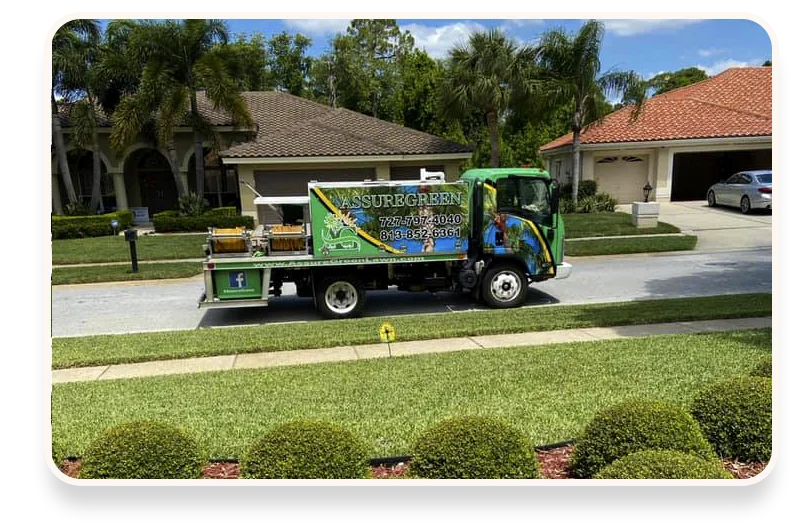 AssureGreen Lawn Care truck